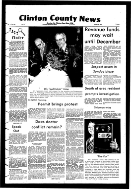 October 25, 1972 CLINTON COUNTY NEWS, St