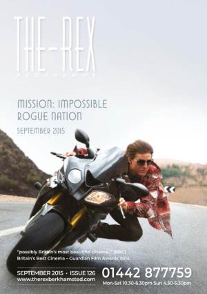 Mission: Impossible Rogue Nation September 2015