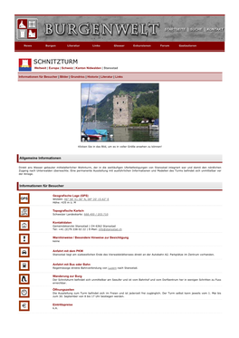 SCHNITZTURM Weltweit | Europa | Schweiz | Kanton Nidwalden | Stansstad