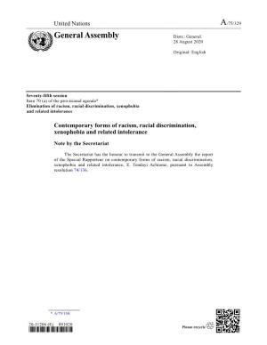 Report of the Special Rapporteur on Contemporary Forms of Racism, Racial Discrimination, Xenophobia and Related Intolerance, E