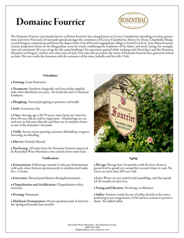 Domaine Fourrier