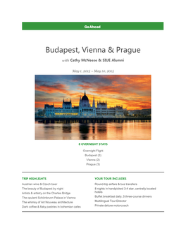 Budapest, Vienna & Prague