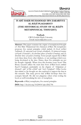 Ulumuna Journal of Islamic Studies Published by State Islamic Institute Mataram Vol