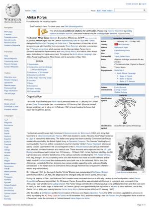 Afrika Korps from Wikipedia, the Free Encyclopedia