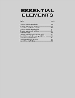 Essential Elements