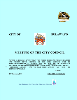 Meeting of the City Council