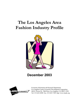 The Los Angeles Area Fashion Industry Profile