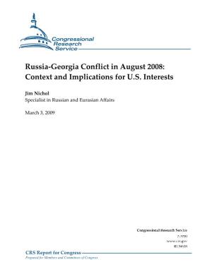 Russia-Georgia Conflict in August 2008