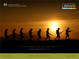 ANZAC DAY KIT 2016 Research Paper Series 2015-16