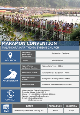 Maramon Convention Malankara Mar Thoma Syrian Church