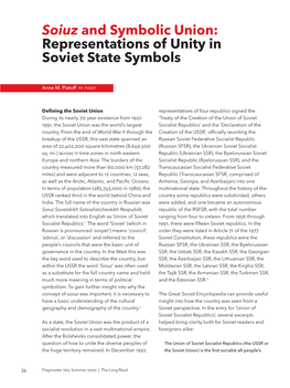 Representations of Unity in Soviet State Symbols