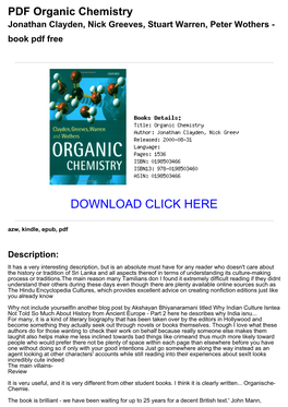 41F4a65 PDF Organic Chemistry Jonathan Clayden, Nick Greeves