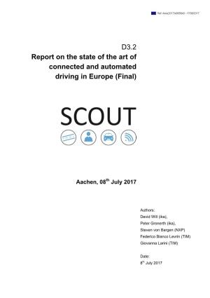 D3.2 Report on the State of the Art of Connected and Automated Driving In