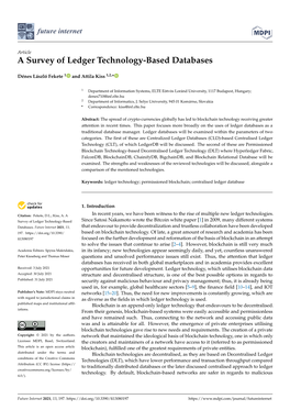 A Survey of Ledger Technology-Based Databases