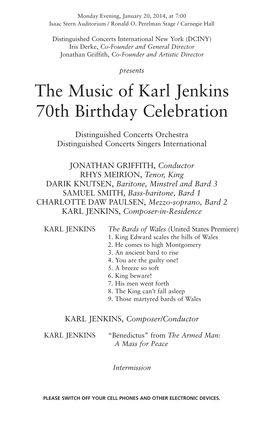 The Music of Karl Jenkins 70Th Birthday Celebration