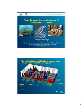 1 Towards a Practical Knowledgebase for Marine Genetic Resources