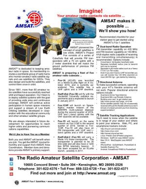 Imagine! Your Amateur Radio Contacts Via Satellite
