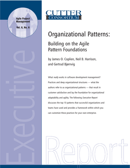 Organizational Patterns: Building on the Agile Pattern Foundations