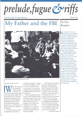 My Father and the FBI Readers