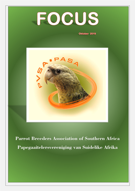 Parrot Breeders Association of Southern Africa Papegaaitelersvereniging Van Suidelike Afrika