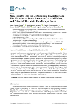 New Insights Into the Distribution, Physiology and Life Histories of South American Galaxiid Fishes, and Potential Threats to This Unique Fauna