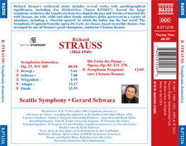STRAUSS: Symphonia Domestica 8.571216
