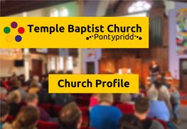 Temple Baptist Church Church Profile