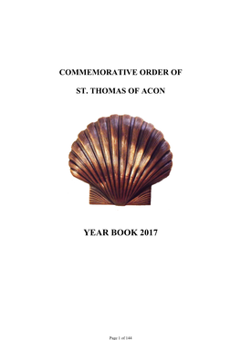 Commemorative Order of St. Thomas of Acon