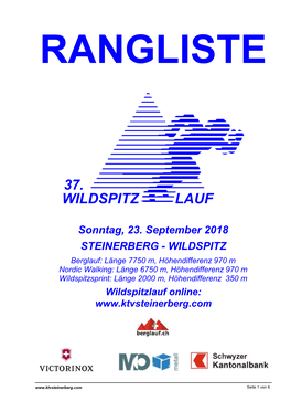 37. Wildspitz Lauf