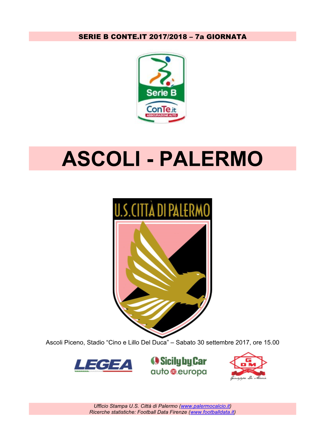 Ascoli - Palermo