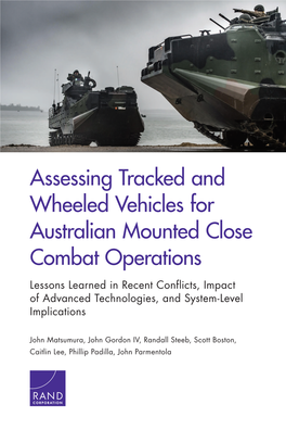Assessing Tracked and Wheeled Vehicles for Australian Mounted