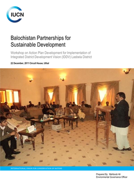 Balochistan Partnerships for Sustainable Development