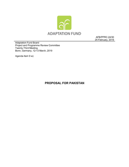 Proposal for Pakistan
