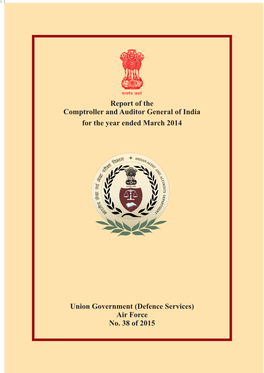 Report of the Comptroller and Auditor General of India for the Year Ended March 2014