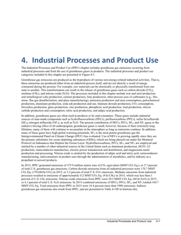4. Industrial Processes and Product