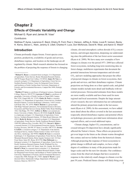 Chapter 2 Effects of Climatic Variability and Change Michael G