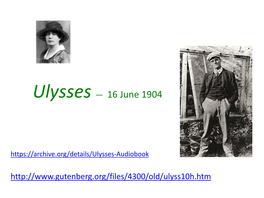 Ulysses — 16 June 1904