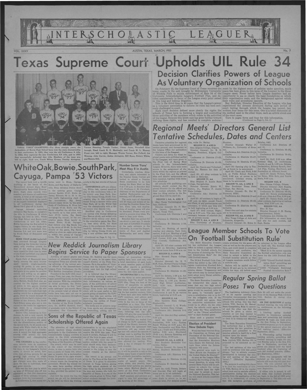 Texas Supreme Court Upholds UIL Rule 34