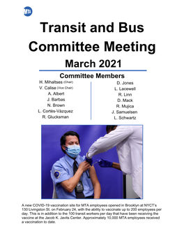 Transit and Bus Committee Meeting March 2021