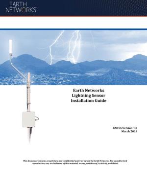Earth Networks Lightning Sensor Installation Guide
