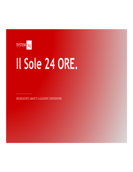 The Value of Advertising in Il Sole 24
