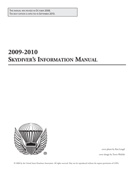 Skydiverls Information Manual