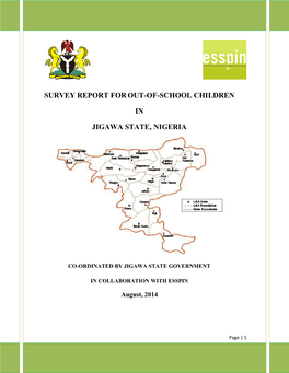Survey Report for Out-Of-School Children in Jigawa
