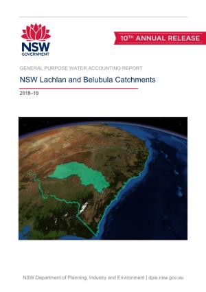 Lachlan and Belubula Catchments