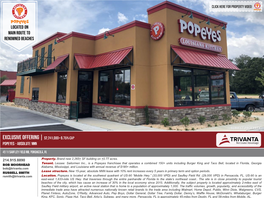 Burger King Owner Buys Popeyes Paul R