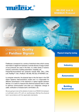 Of Fieldbus Signals Physical Integrity Testing