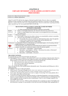 Urinary Diversion and Bladder Augmentation Procedures