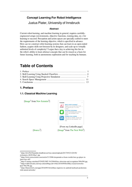 Concept Learning for Robot Intelligence Justus Piater, University of Innsbruck