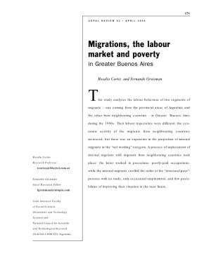 Migrations, the Labour Market and Poverty in Greater Buenos Aires