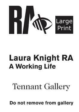 Laura Knight RA a Working Life